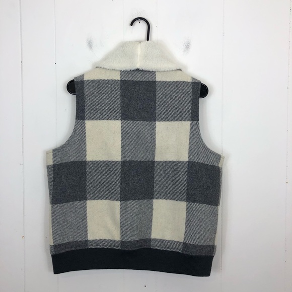 Woolrich Women's Giant Buffalo Wool Vest Sz L - Picture 12 of 14